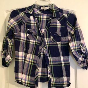Three-Quarter Sleeve Flannel